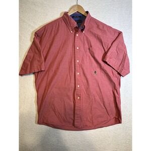 TOMMY HILFIGER Mens Shirt XLarge White Striped 100% Cotton